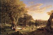 Thomas Cole A Pic-Nic Party painting